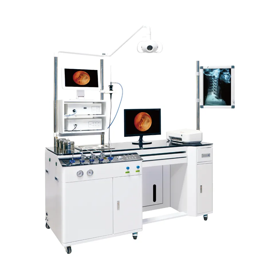 ENT Diagnostic and Treatment unit consisting of a monitor and computer, essential for tracking patient information and facilitating Ear,Nose, and Throat operations